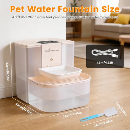 Smart Pet Water Fountain Automatic Cat Water Dispenser