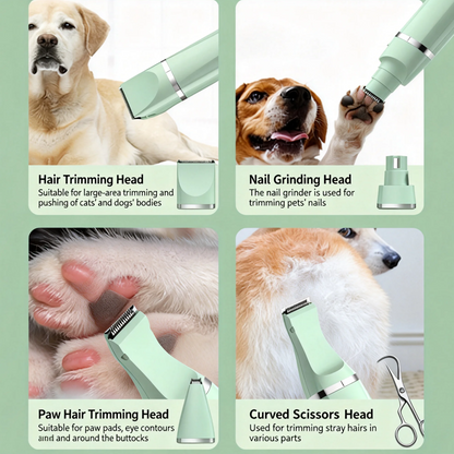 4-In-1 Pet Grooming Kit for Small Dogs Cats