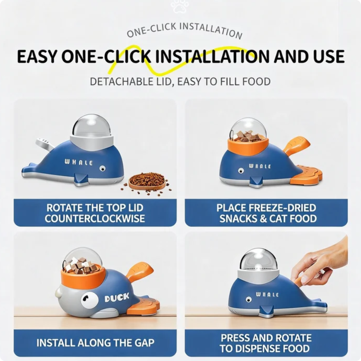Interactive Treat Dispensing Toy for Cats and Dogs