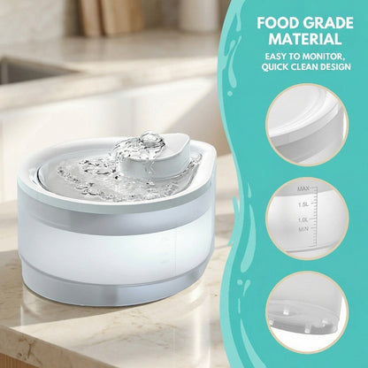 Usb Powered 2.5L Automatic Circulating Pet Water Fountain