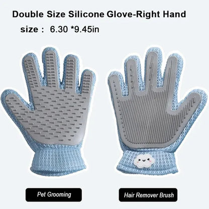 2-In-1 Pet Grooming Glove