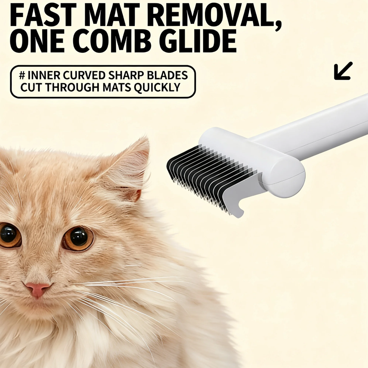 Pet Dematting Comb for Dogs and Cats