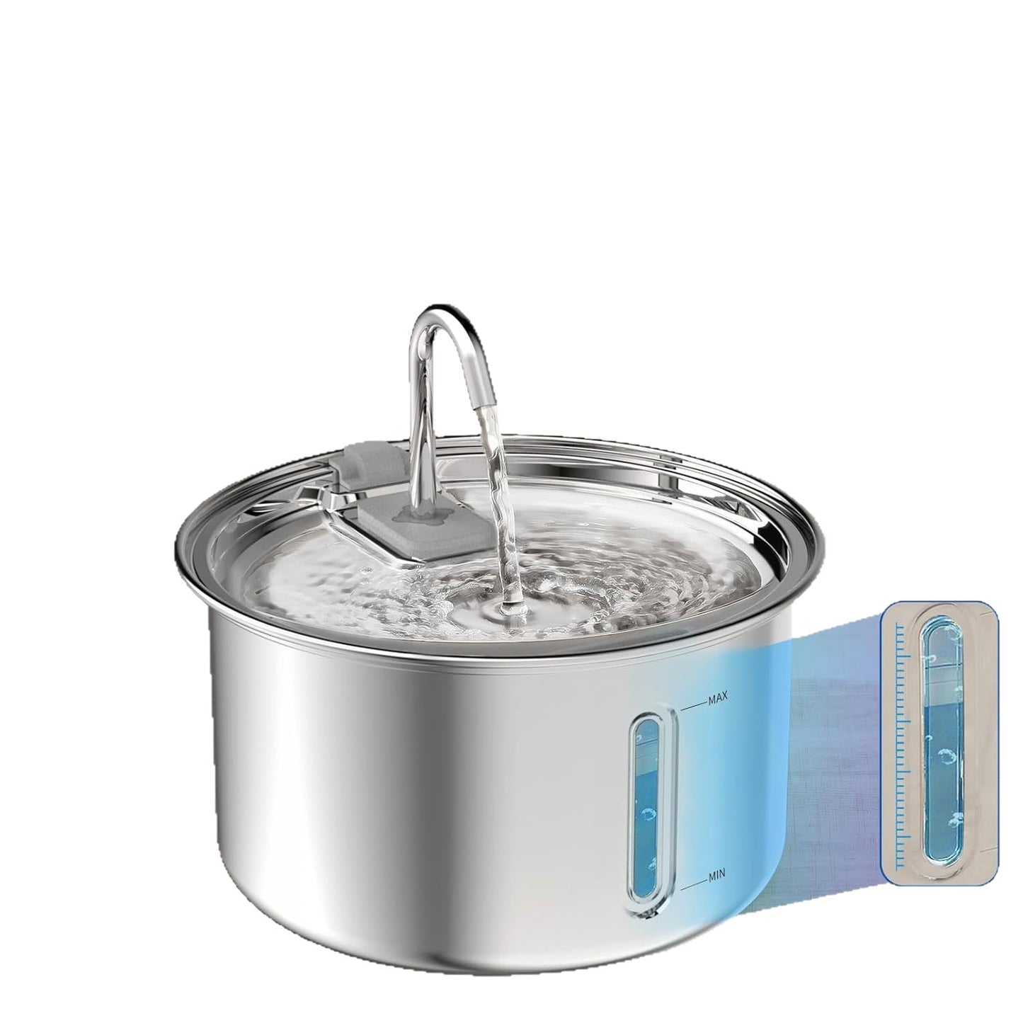 Pet Water Fountain 304 Stainless Steel Cat Water