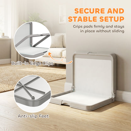 Pee Pad Holder Foldable Dog Litter Box With