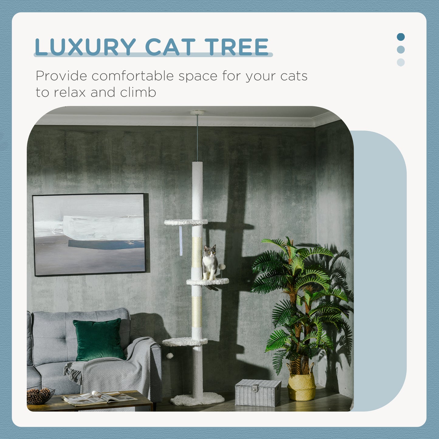 8.4' Floor to Ceiling Cat Tree