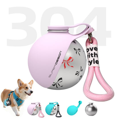 Creative Portable Outdoor Pet Stainless Steel Water Cup