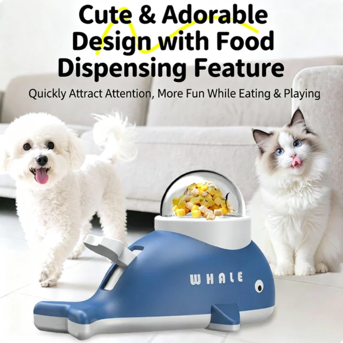 Interactive Treat Dispensing Toy for Cats and Dogs