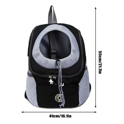 Pet Dog Carrier Puppy Travel Mesh Backpack Front