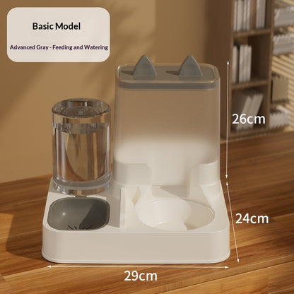 Automatic Cat Food Feeder and Water Dispenser Combo