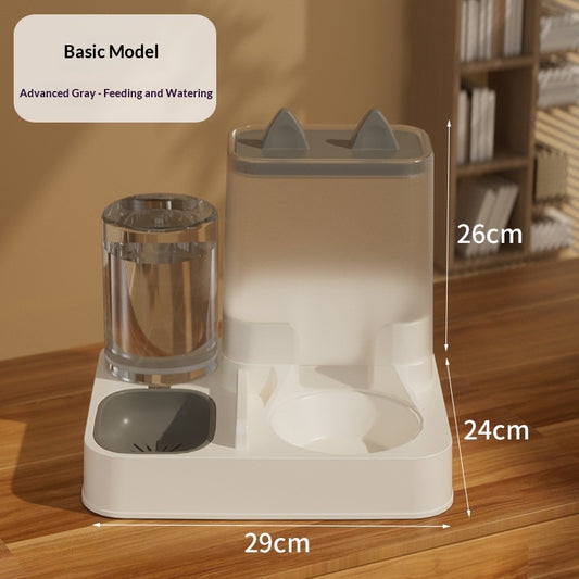 Automatic Cat Food Feeder and Water Dispenser Combo