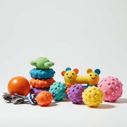 Dog Toys Balls Interactive Treat Rope Rubber Leaking